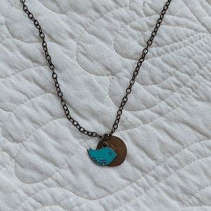 Blue bird artisan necklace